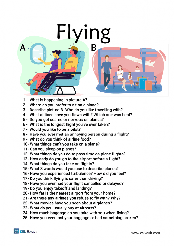25 flying conversation questions