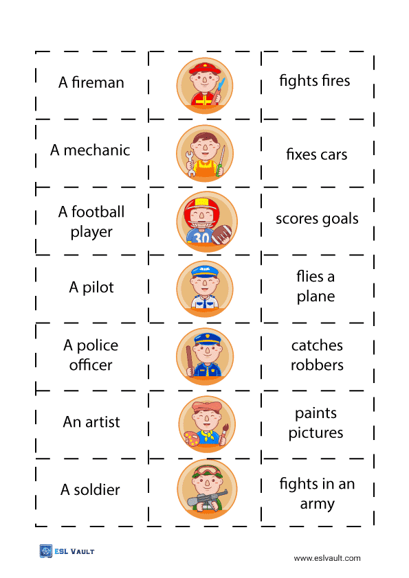 jobs puzzle for ESL classes pdf 2