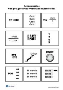 free printable rebus puzzles for ESL