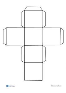 printable activity dice template