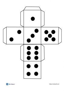 printable activity dice with dots