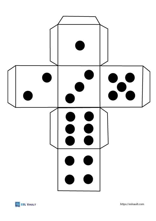 printable activity dice with dots