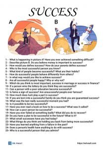 success conversation questions for ESL classes