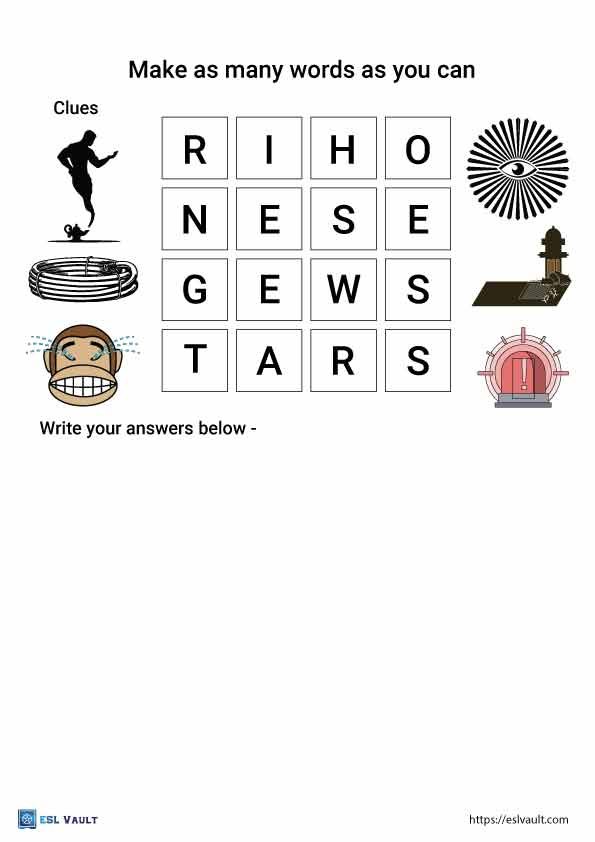 free printable boggle puzzle