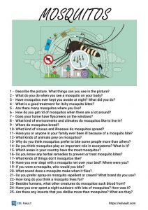 25 mosquito conversation questions