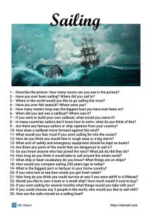 sailing conversation questions for ESL