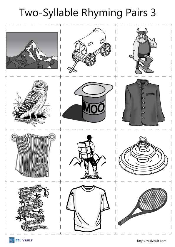 2-syllable-words-that-rhyme-picture-cards-esl-vault