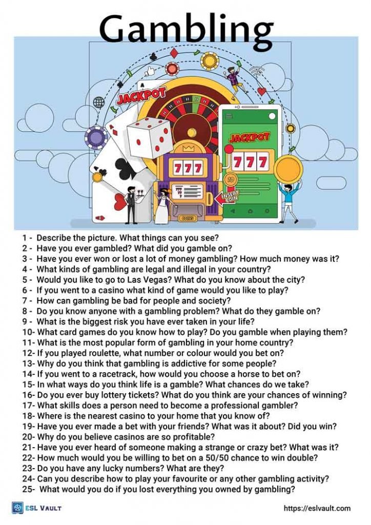 25 gambling conversation questions
