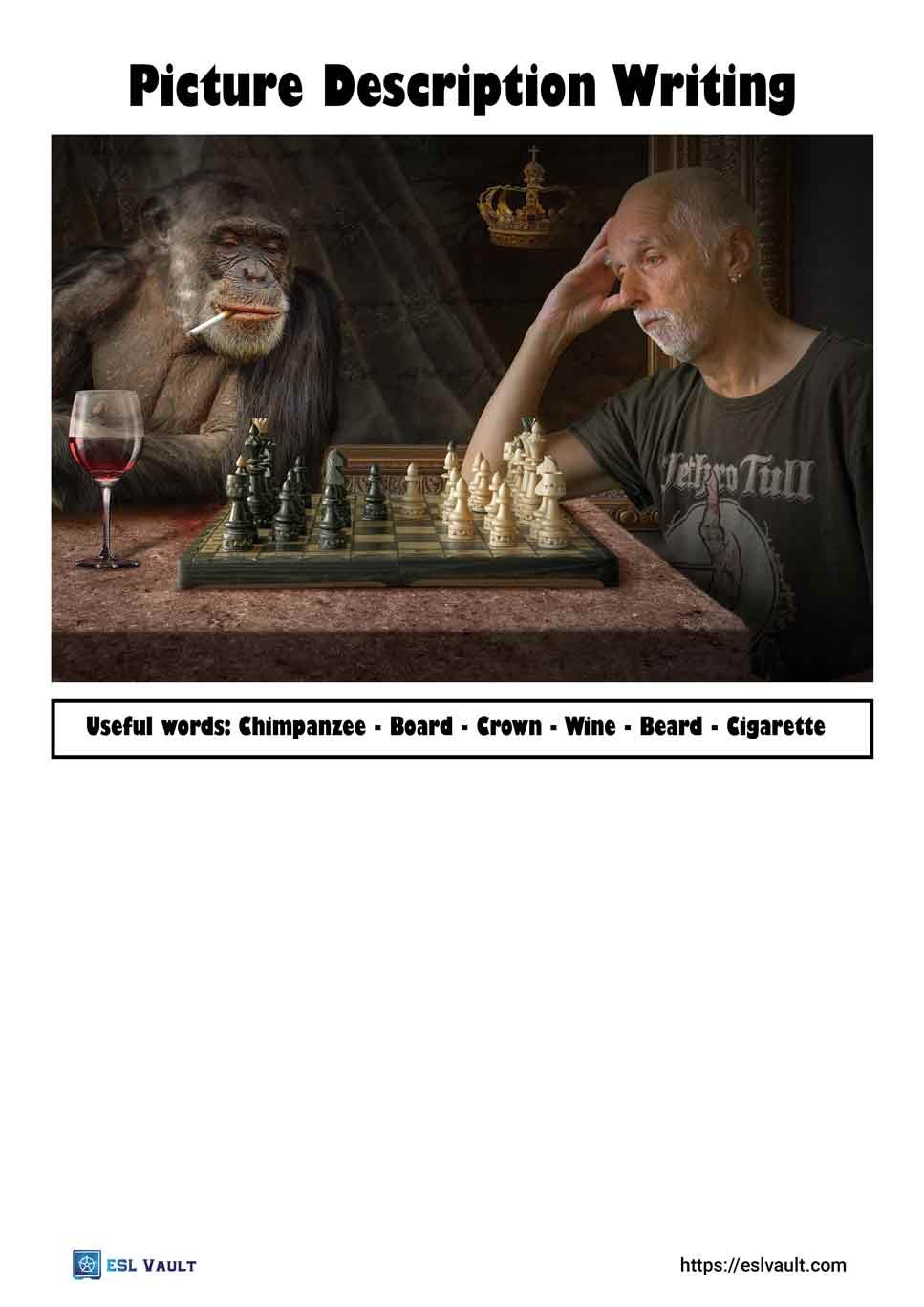 10 free picture description worksheets - ESL Vault