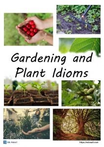 gardening and plant idioms poster