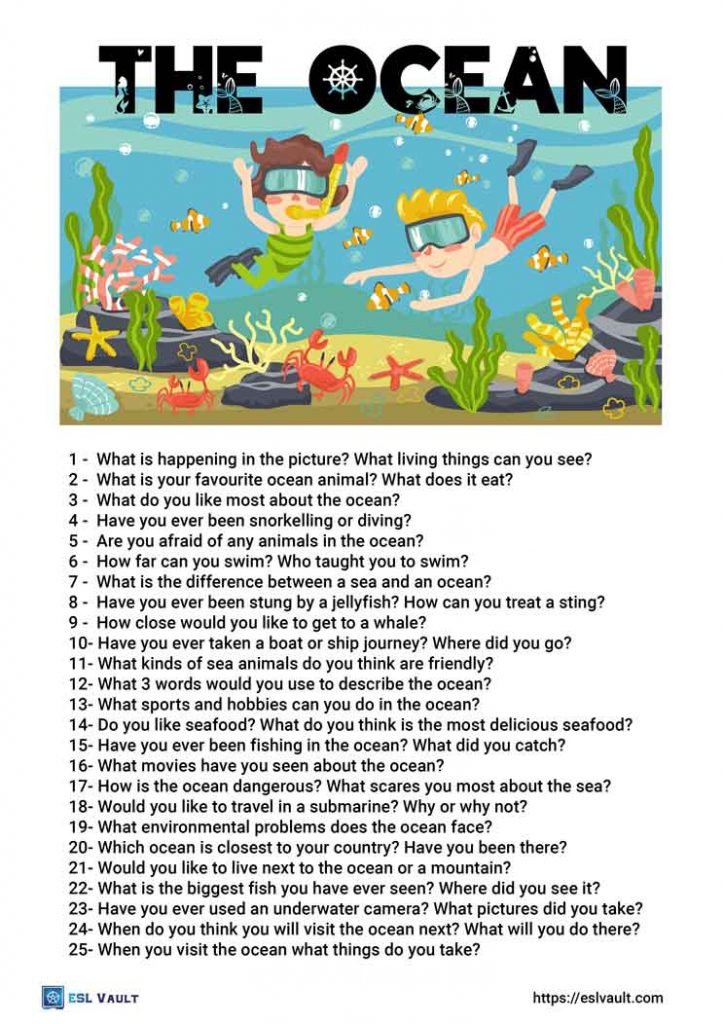 ocean conversation questions