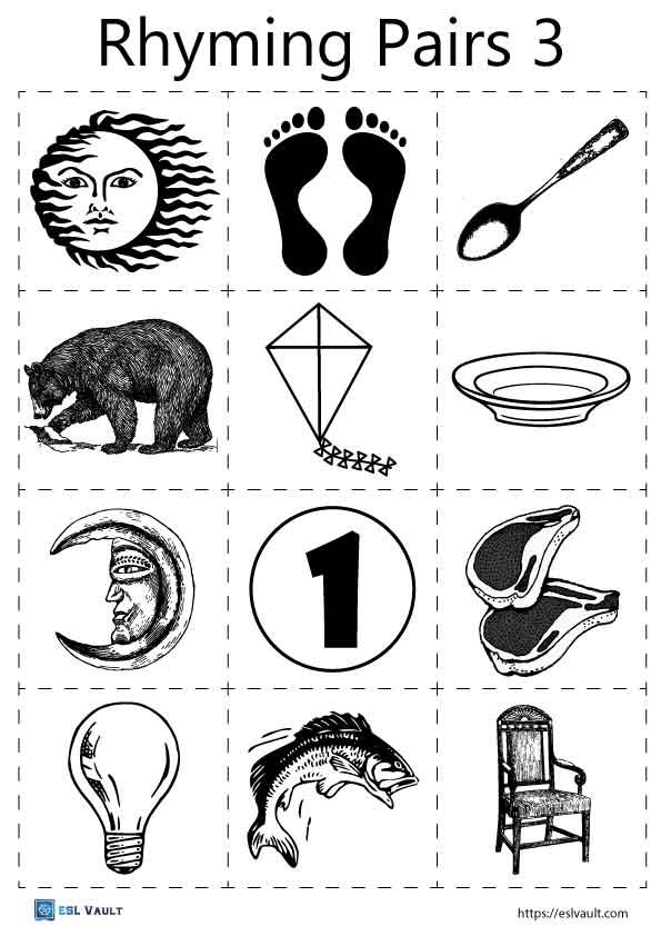 pairs of rhyming words pictures 3