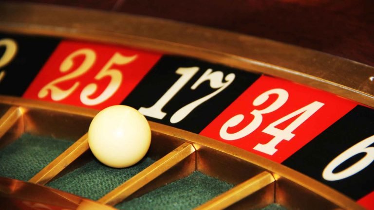 a roulette wheel for gambling