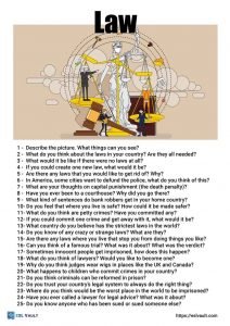 25 law conversation questions