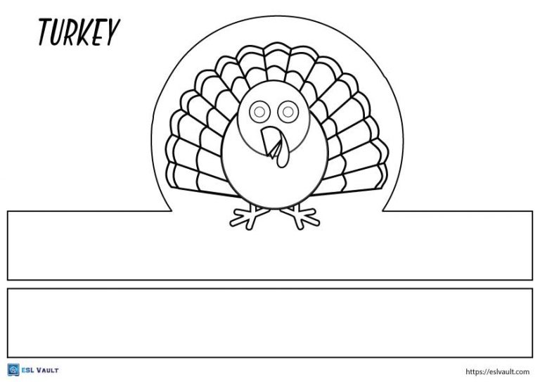 Free Printable Turkey Headband Template