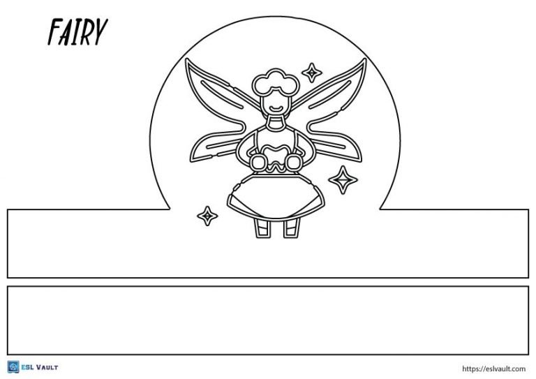 free printable headband fairy