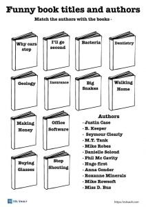 funny book titles and authors