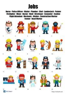 jobs vocabulaty worksheets 1