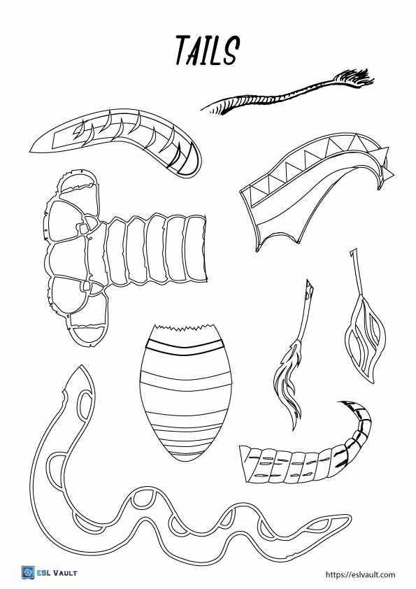 mixed up animal craft tails