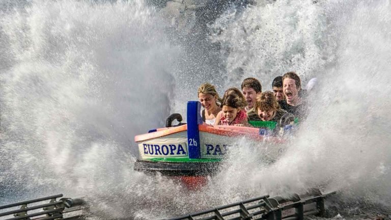 people having a blast on a ride