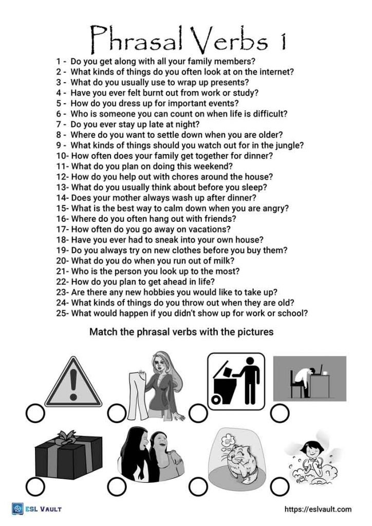 phrasal verb conversation questions 1