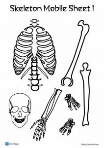 6 free skeleton craft printables - ESL Vault