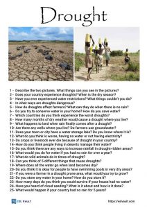 25 drought conversation questions