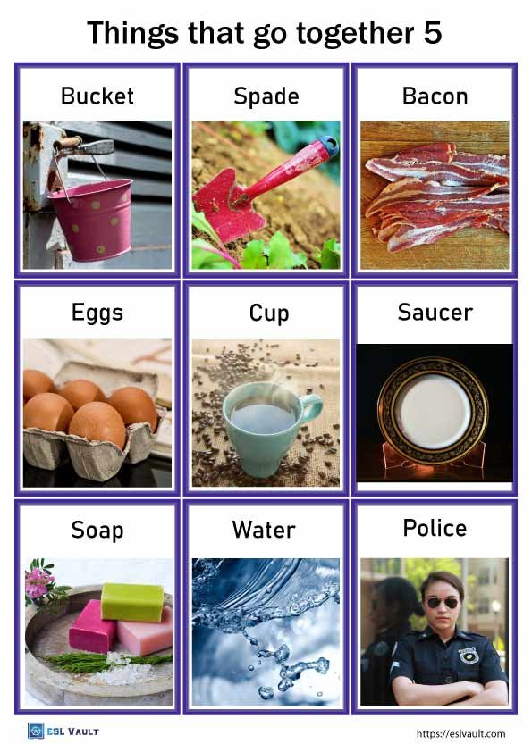 things that go together cards 5