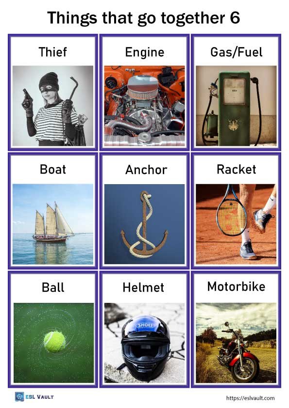 things that go together cards 6