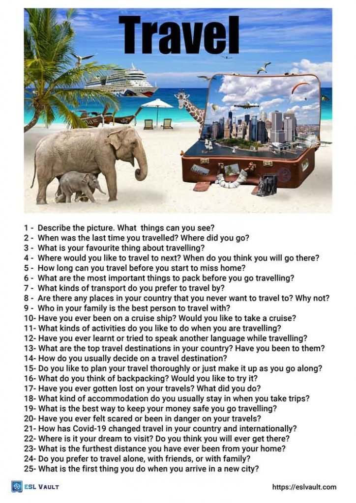 travel conversation questions