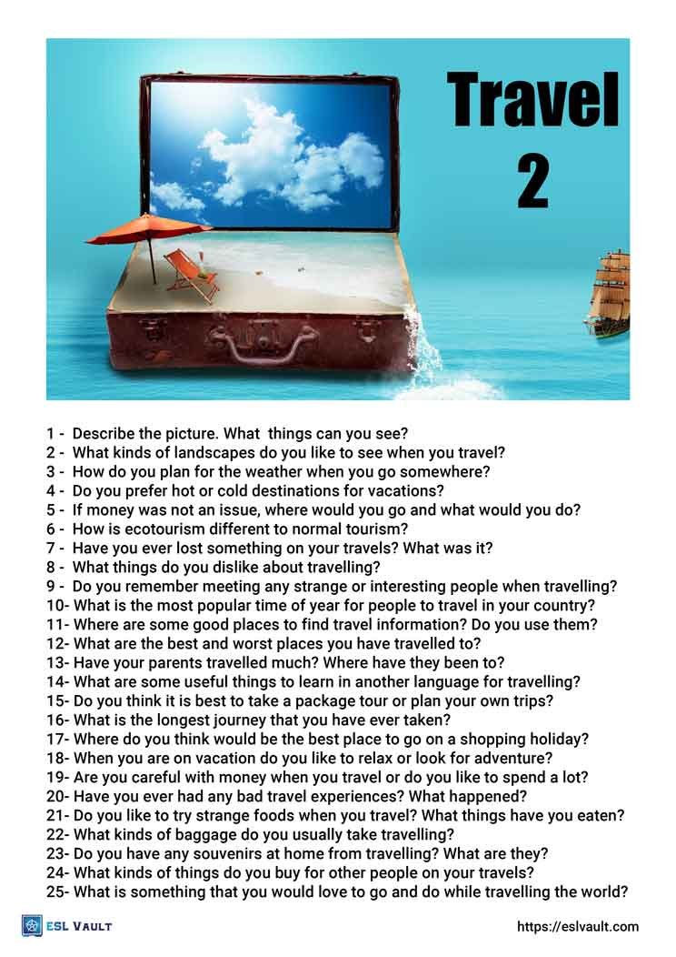 travel conversation questions 2