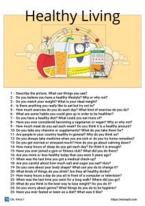 healthy living conversation questions