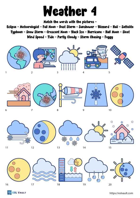 weather worksheet 4