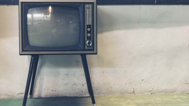 an old retro television
