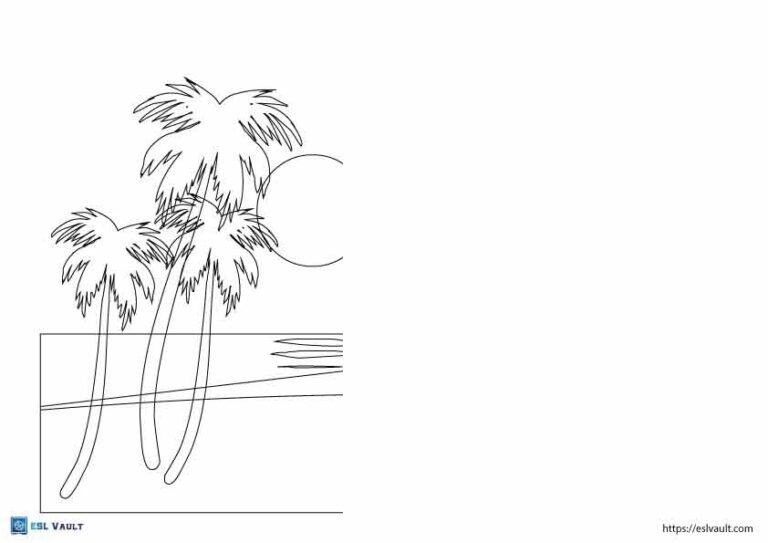 beach finish the drawing worksheet