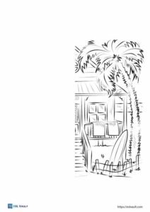 beach house finish the drawing activity