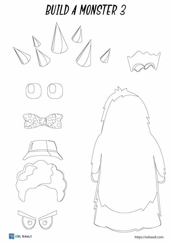 build a monster printable 3
