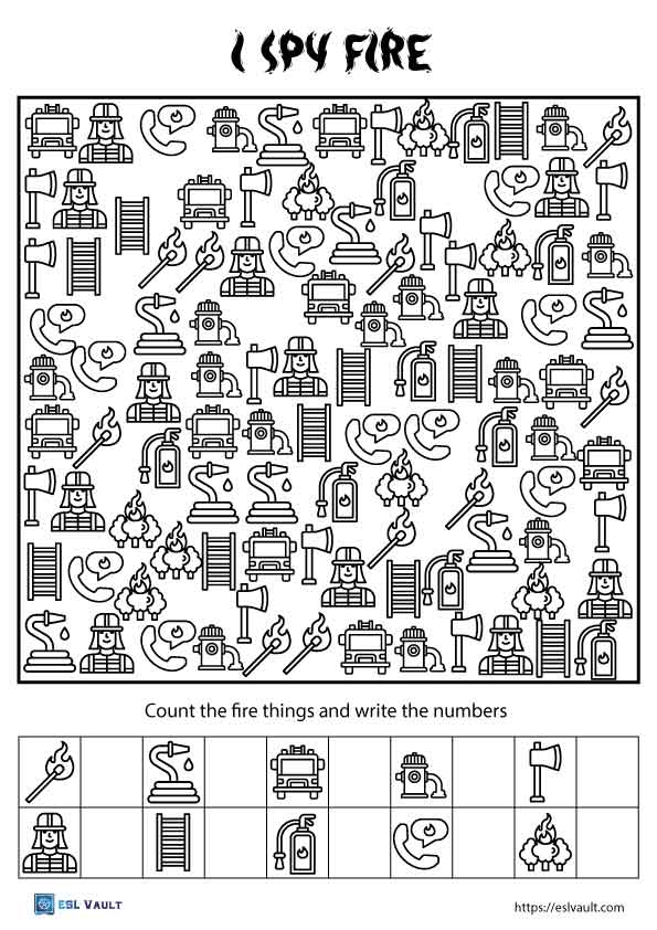 14 free printable I spy coloring pages - ESL Vault