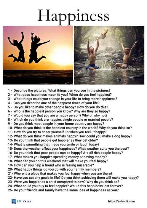25 happiness conversation questions