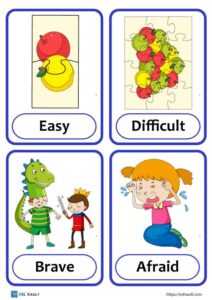 72 Free Printable Opposites Flashcards - ESL Vault