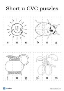 30 free printable CVC puzzles - ESL Vault