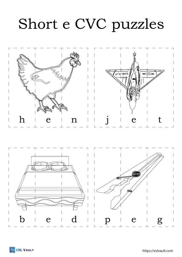 short e cvc puzzle