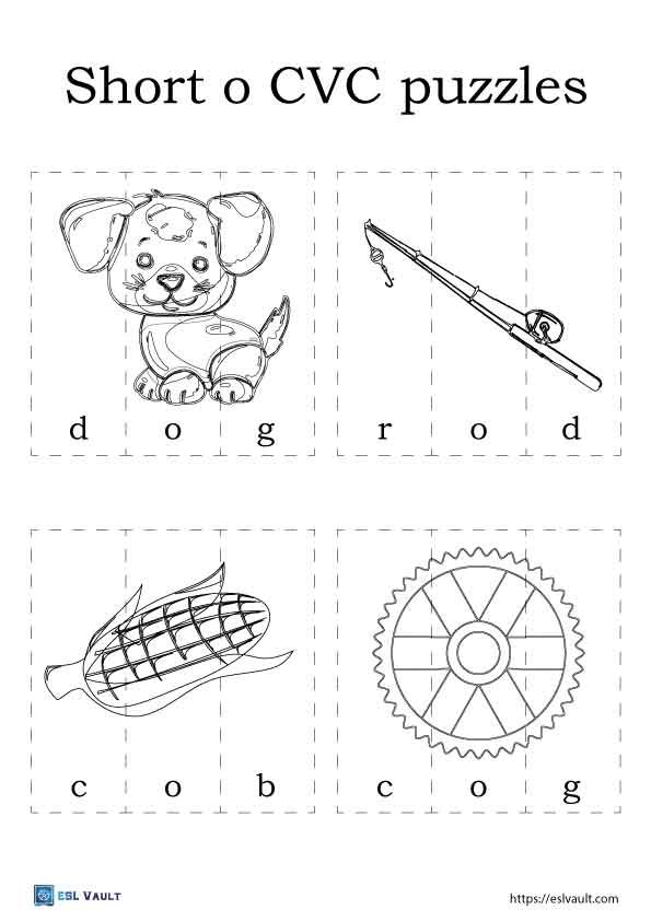 short o cvc puzzle