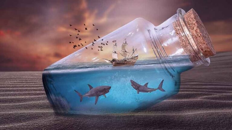 shark in a bottle