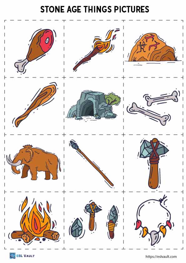 stone age matching pictures