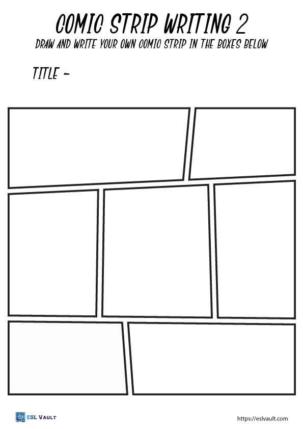 free printable blank comic book pages 2
