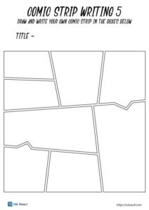 7 free printable blank comic book pages - ESL Vault