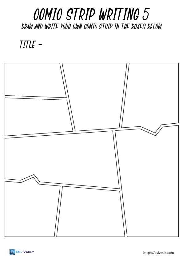 free printable blank comic book pages 5