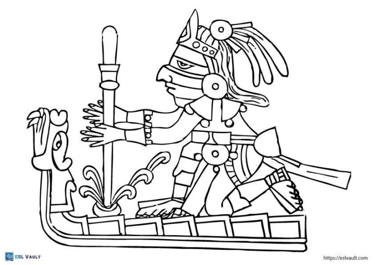 ancient aztec coloring pages 5