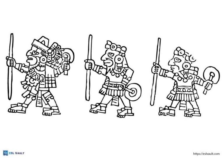 ancient aztec coloring pages 5